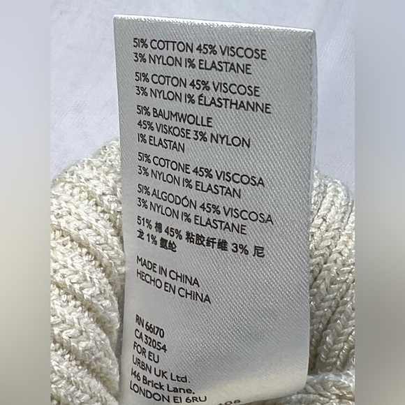 Maeve Anthropologie Striped Ivory Sweater Vest Extra Small - Picture 5 of 8